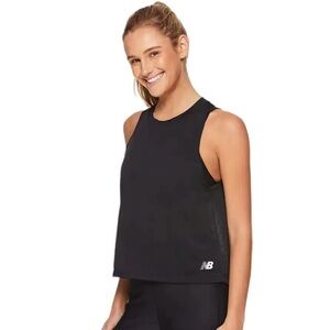 New Balance Black Tech Train Sleeveless Mesh Activewear Top Tank Women’s Size XL